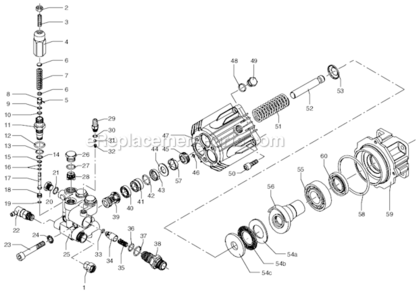 Page B Diagram and Parts List for PW2420  Campbell Hausfeld Pressure Washer
